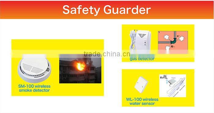 Auto Dialer wireless GSM SMS Alarm System with APP