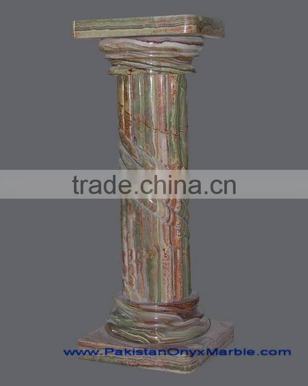 NATURAL MULTI GREEN ONYX PEDESTALS