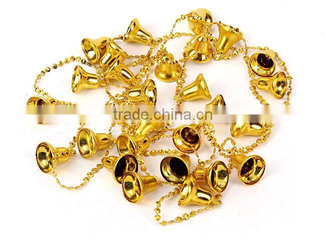 Wholesale cheap bright christmas small bells christmas trees ornament