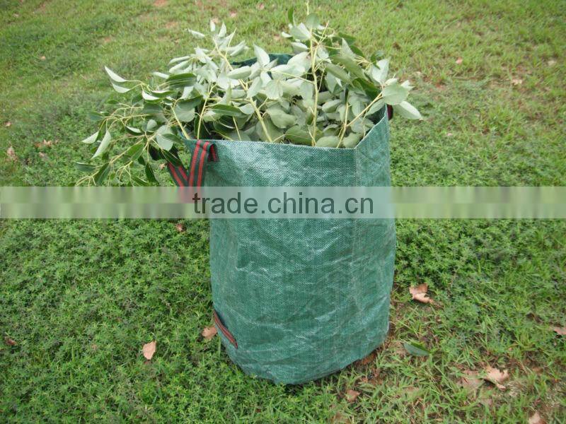 Green PP Collapsible Garden Bag For Leaf Collection