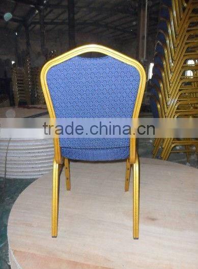 Commercial furniture cheap aluminium Padded stackable chair FD-865-8