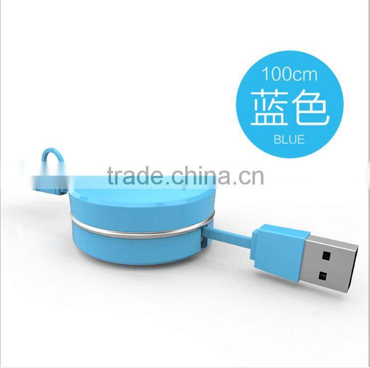 Hot Sale Hidden USB Data Cable Dual Universal Flexible USB Charging Cable For Iphone 5s/6/6s And Android Mobile Phones