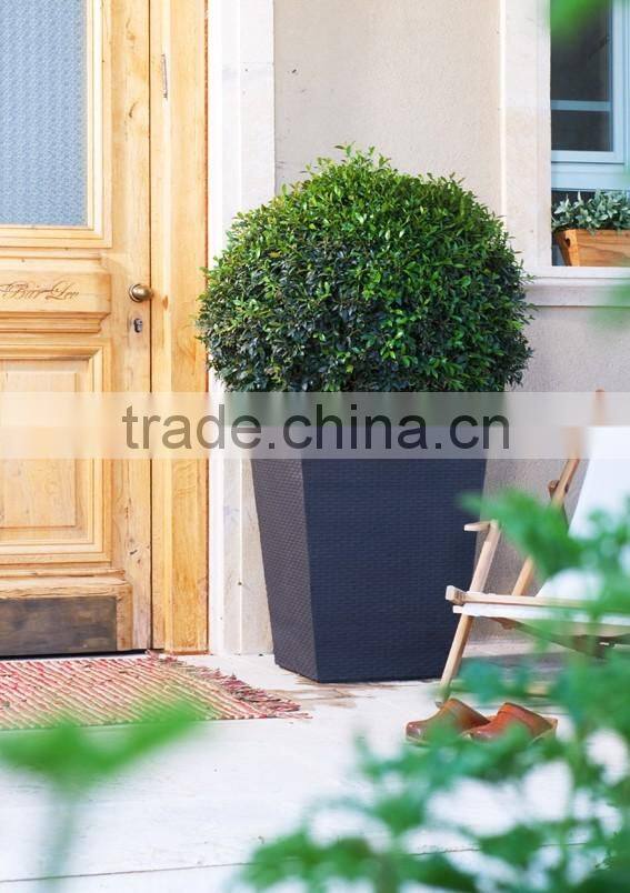 2017 Sigma Hot Sale french style garden head square resin wicker planters