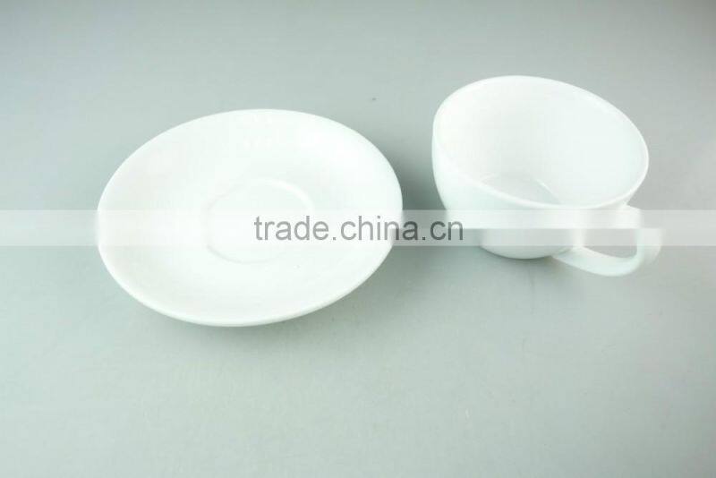 cheap white porcelain coffee tea set tableware cup and saucer