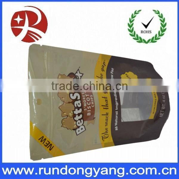 transparent coffee bag with zipper