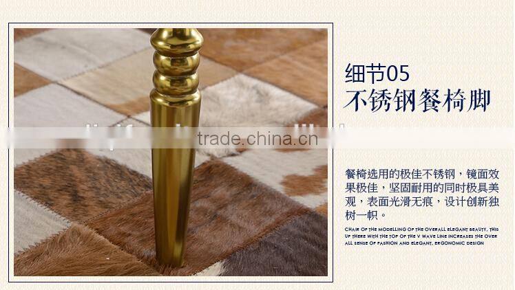 quality polished champange gold stainless steel luxury modern chiavari chair LQ-SSC001C