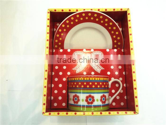 Tableware porcelain ceramic promotion thermo cup, artistic ceramic cup