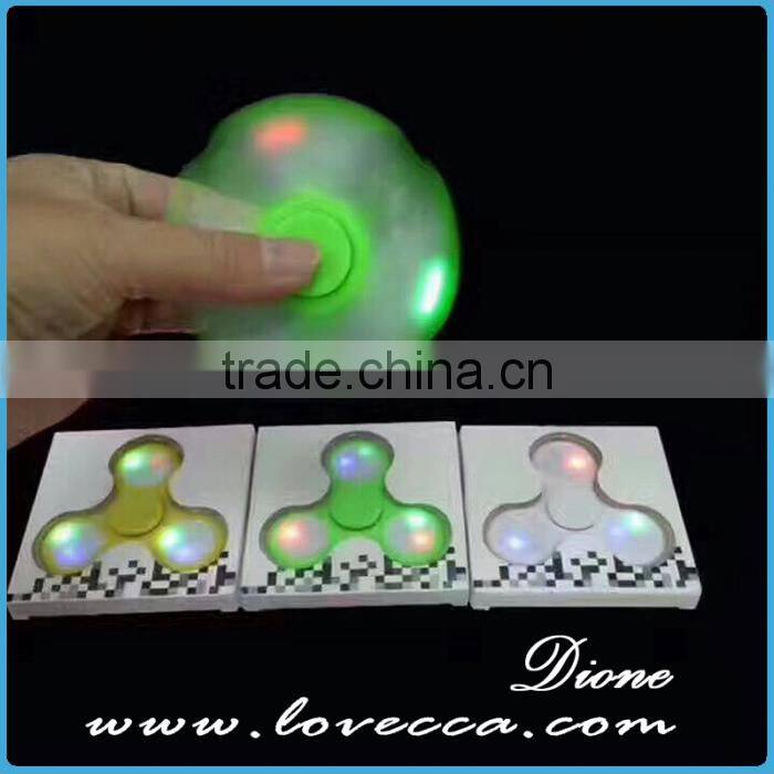 high quality LED Colorful Lighting Hand Spinner Fidget Finger Fingertip Gyro