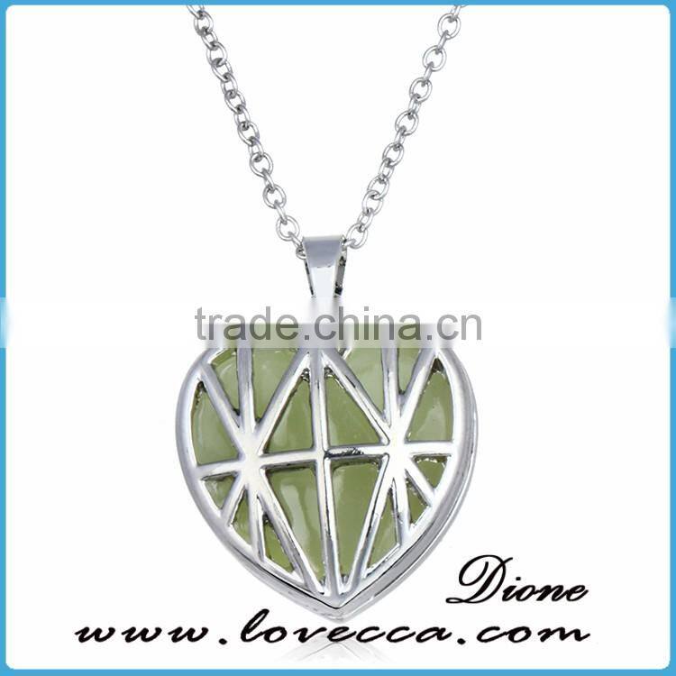 Magic Round Fairy Locket Pendant Gift Luminous glow in the dark necklace