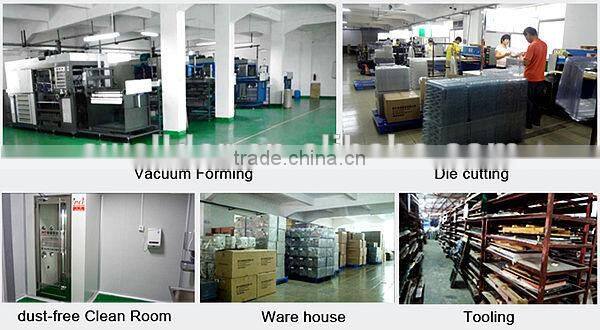 Custom blister plastc pyramid top for furniture