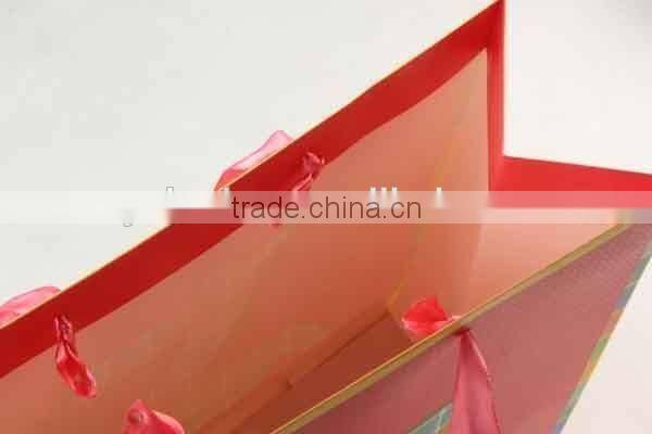 Shopping Paper Bag with animal pattern/Foldable Printed Gift Bag