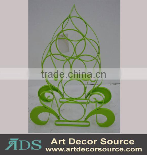 New design metal table with mirror decor, flower reflection