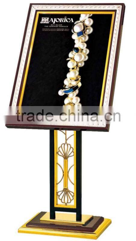 China Import &Export Fair display stainless steel sign stands (P-71)