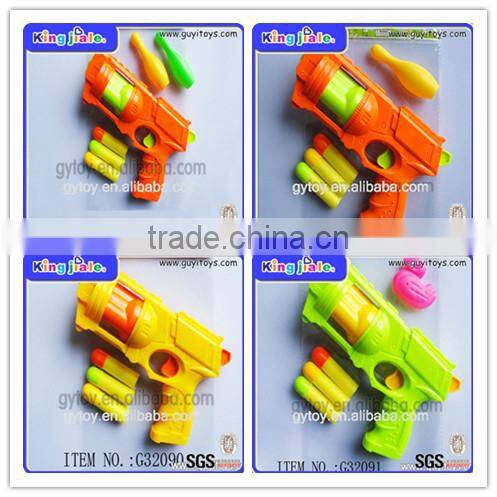 Popular safe material easy handle toy shooting gun