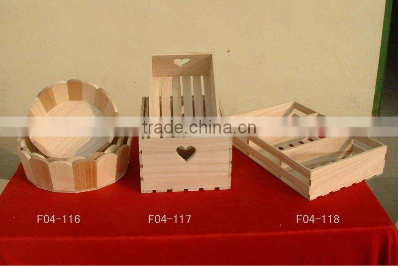 handmade small pretty poplar wooden food tray