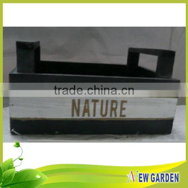 Fashionable Customzied Barrel Shape Wooden Different Types Flower Pots