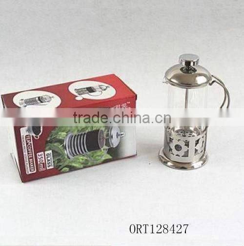 glass and stainless steel tea maker colored