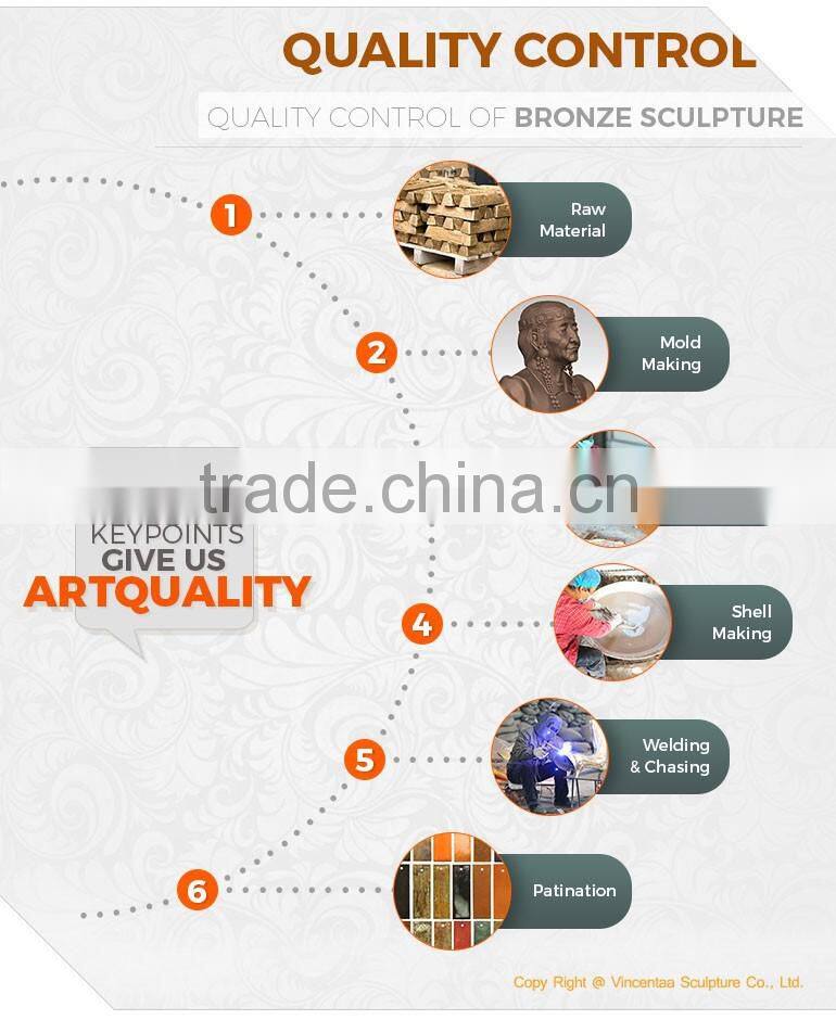 Outdoor metal sculpture running large garden horse bronze statues