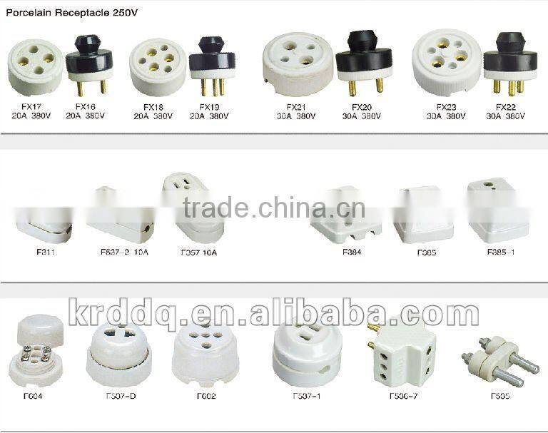 Ceramic electrical switch socket with CE and RoHS