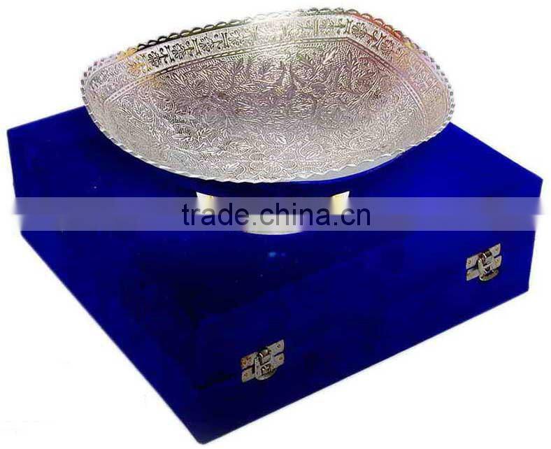 Silver plated fruit bowls