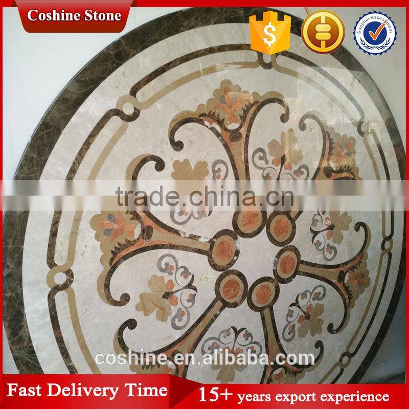 Heart shaped waterjet marble classic pattern factory price