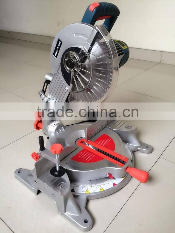 1800w 255mm Long Life Induction Motor Electric Aluminum Wood Cutting Machine Tools Circular Power Plus Compound Miter Saw