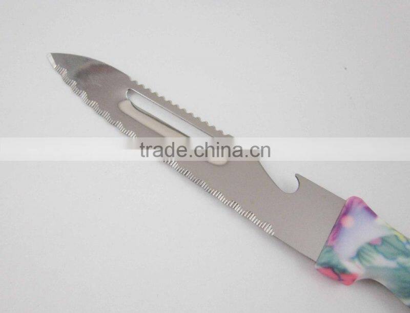 Pattern Handle Utility Kitchen Knife