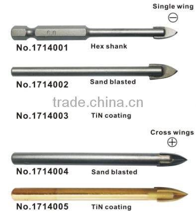 6Pcs Tungsten Carbide Tip Glass Core Drill Bit Set
