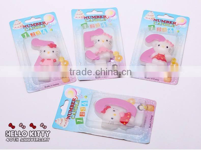Carton Hello Kitty Cat Birthday Candle for Children
