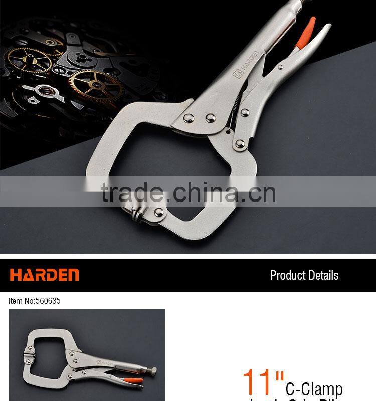 Professional C-Clamp Lock Grip Pliers With Swivel Pads