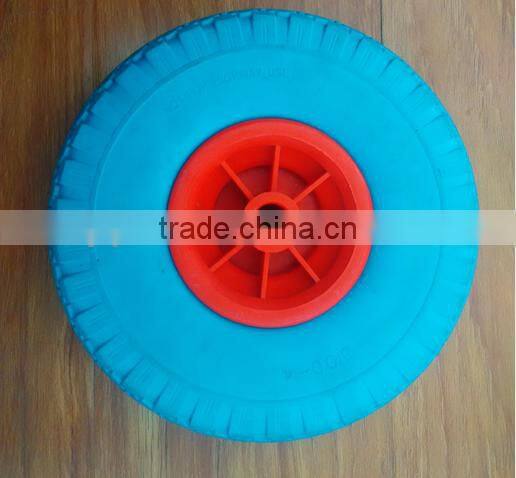 PU foam wheel 3.00-4 with plastic rim