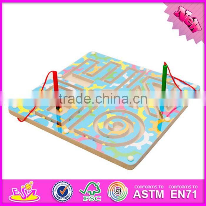 2017 New products kids educational toy wooden magnetic color maze W11H019