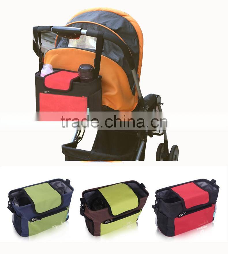 Polyester hanging troller baby organizer bag