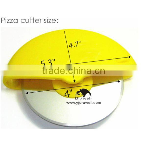10 CM Customized Logo Print Stainless Steel pizza cutter