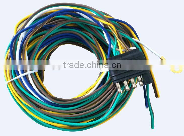 S10066 5-Way Flat Trailer Connector Wishbone Wire Harness