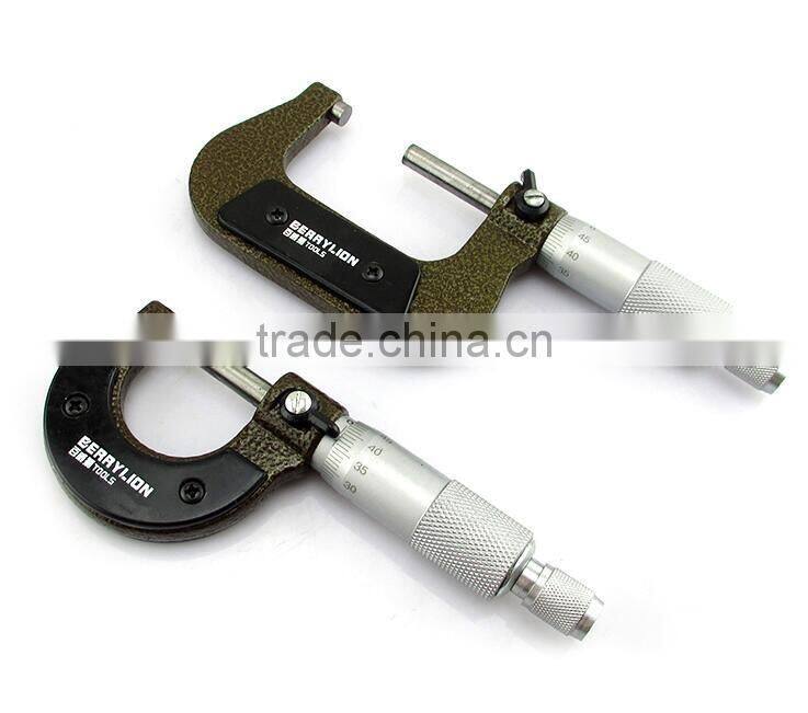 25mm to 50mm ratchet micrometer, good packing student tools micrometer