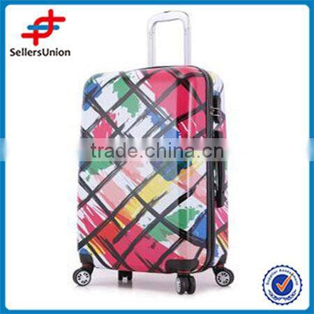 HOT SALE CHEAP PS LUGGAGE 3 PCS PER SET SCRAWL DESIGN