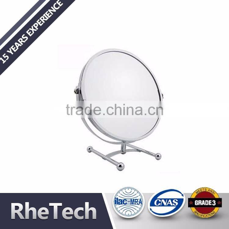 Custom Metal Round Double Sides 3X Magnification Desktop Makeup Mirror