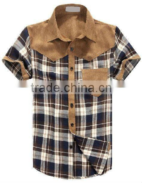 Newest Men's Plaid Long Sleeves Slim Cut Casual Shirt