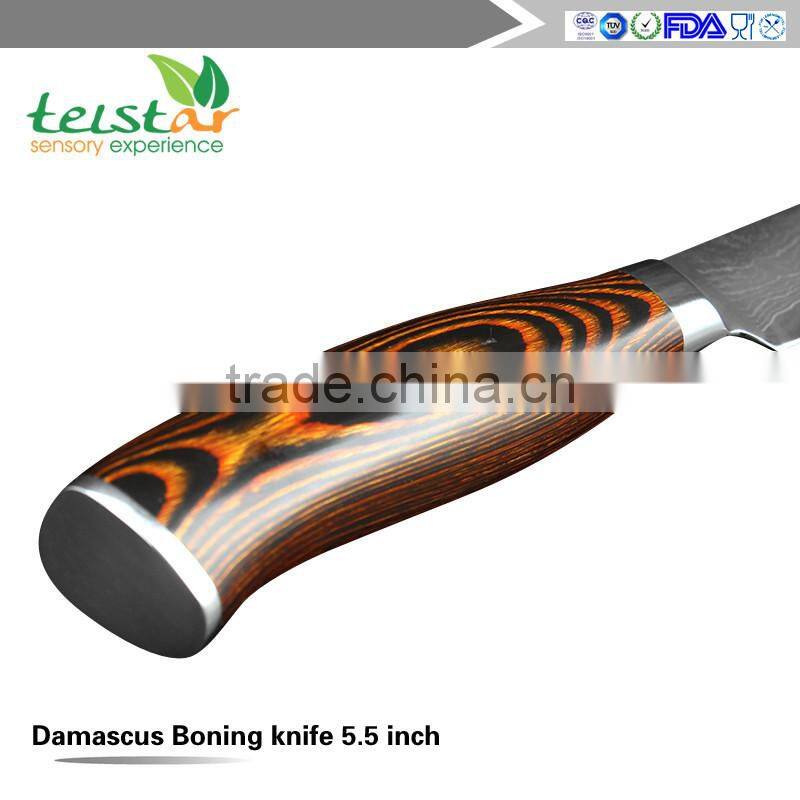 5.5 -inch super sharp Japan VG10 Damascus steel boning knife