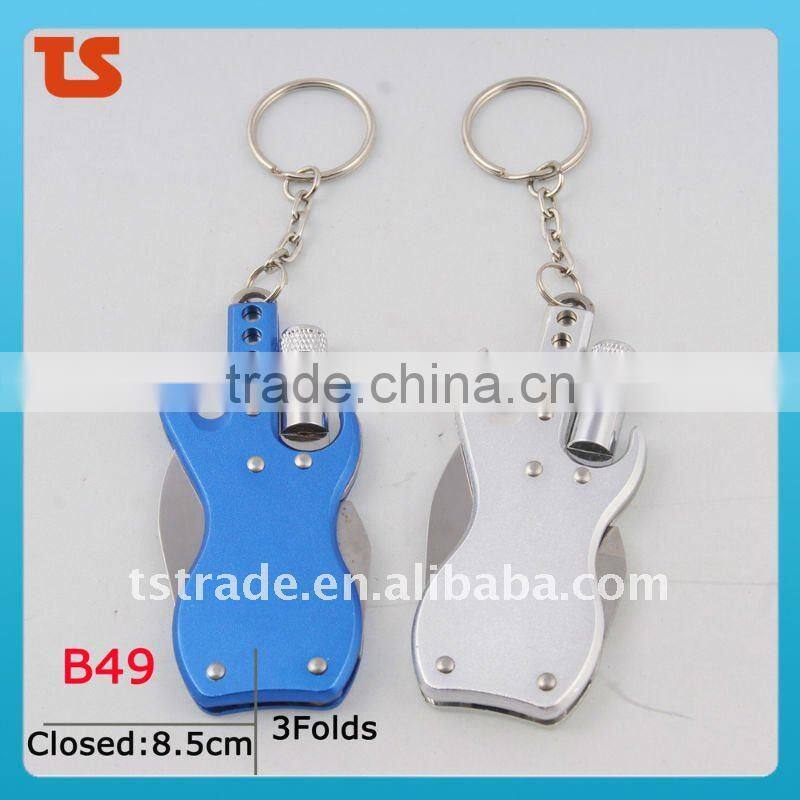 2014 Cute design metal alloy love couple keychain knife (B01)Gifts knifeSmall knife promotion kinfe popular