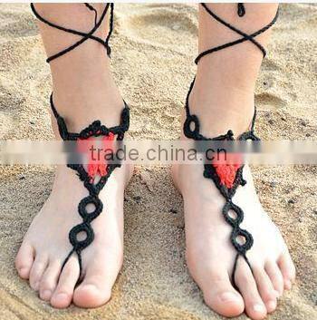 Crochet Barefoot Sandals Women Body Ornament