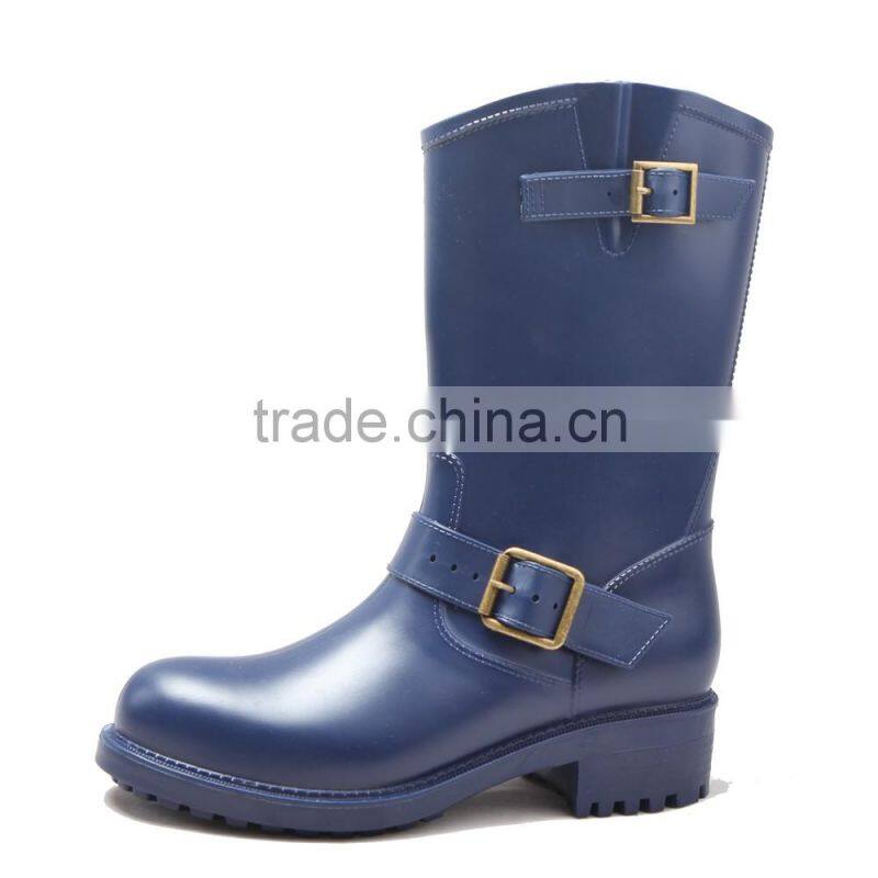 2017 rock style of pvc rain boots for women