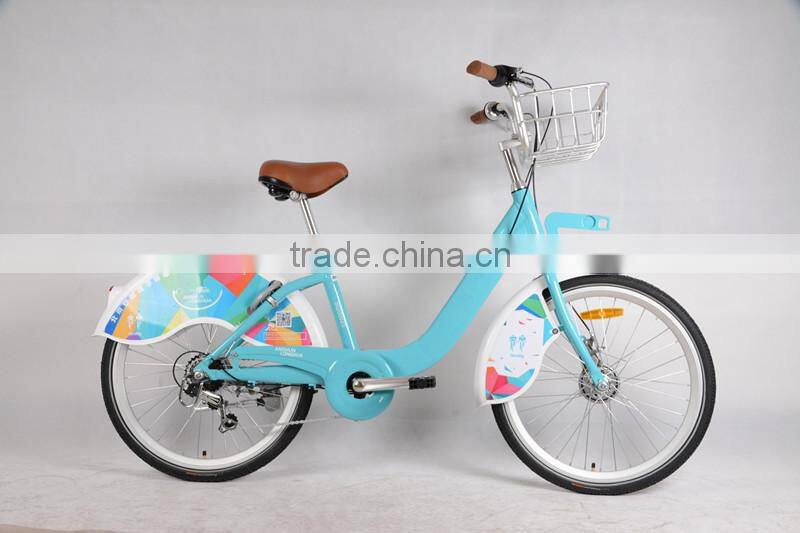 Alloy share bikes with solid tyre and lock