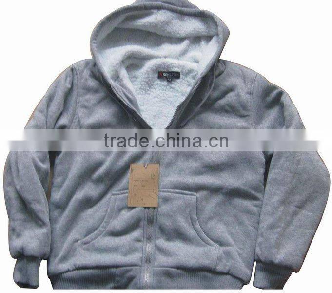 Men's fleece jacket baseball jacket motorcycle jacket