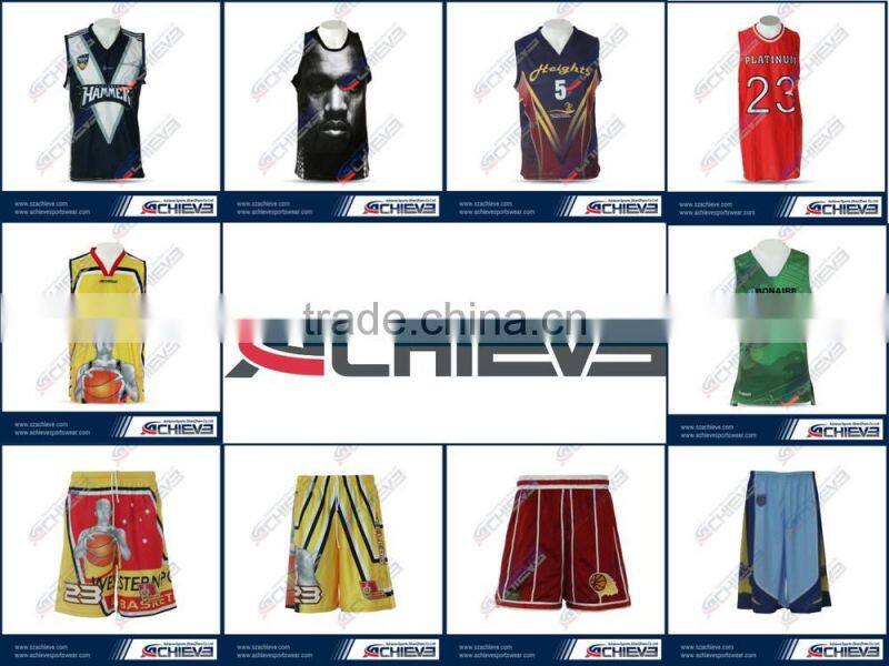 china supplier sublimation basketball jersey/basketball apparel