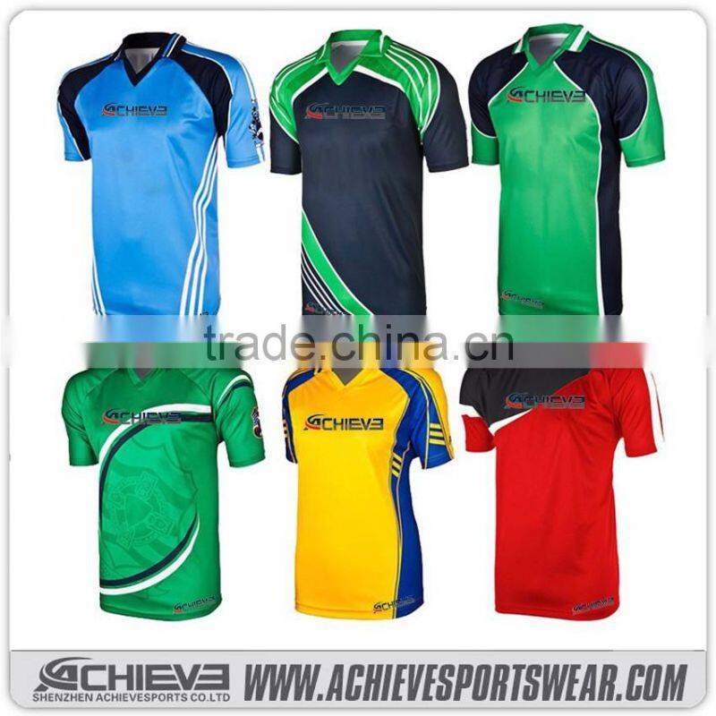 custom team cricket jerseys club training circket shirts sublimated quick dry polo