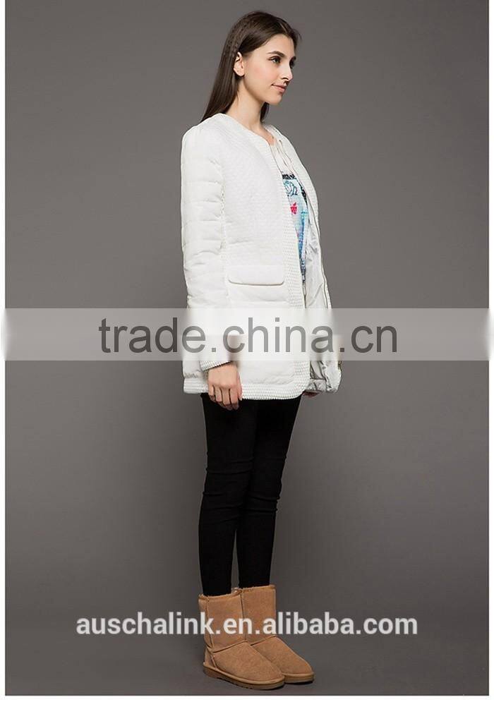 new arrival western designer goose down long coat OEM service