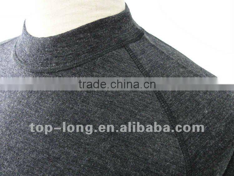 100% merino wool thermal underwear of men long johns suit