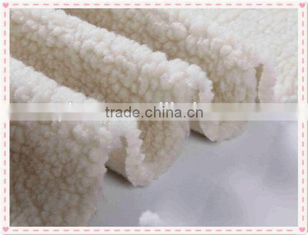 100 polyester berber fleece textile fabric,thick polyester berber fleece